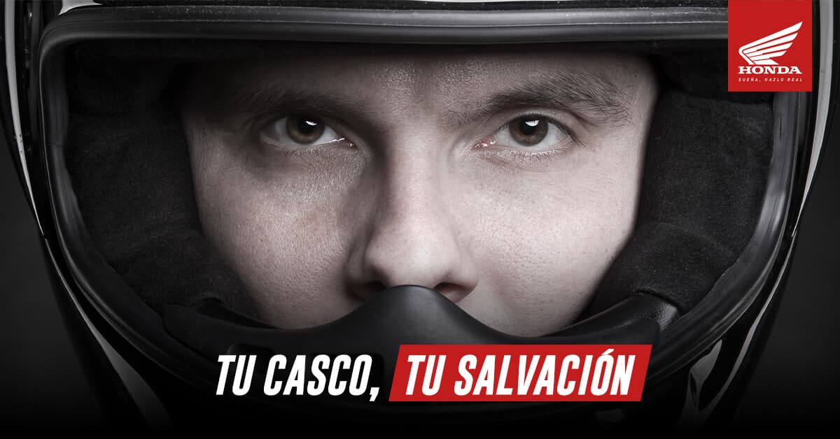 Un casco para moto te puede salvar la vida