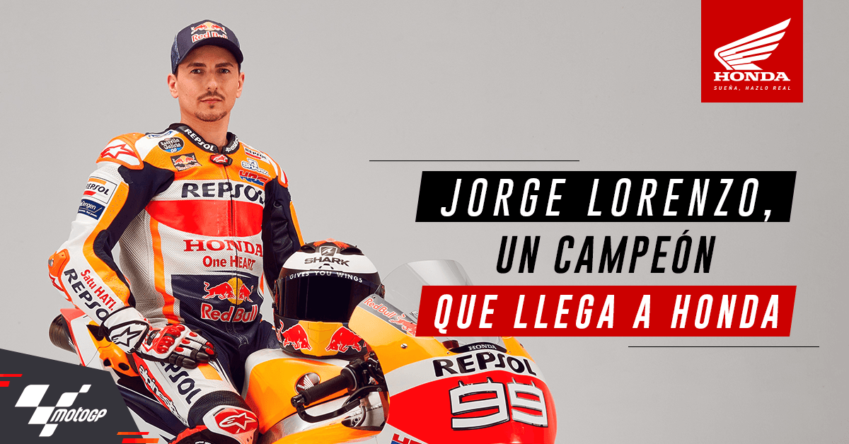 Jorge Lorenzo, el rebelde que hoy hace parte del Honda Repsol Team