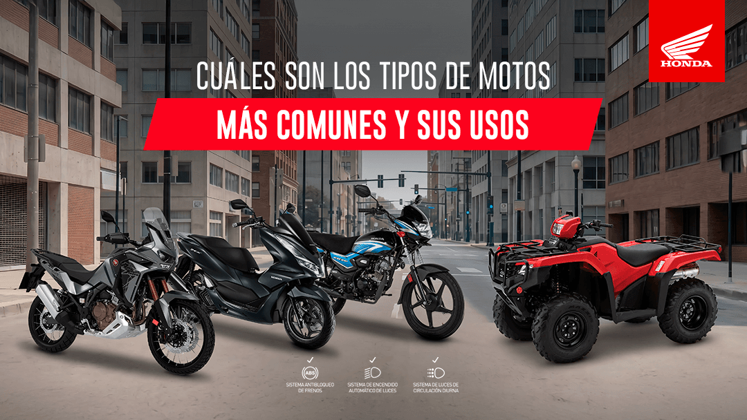 ¿Qué tipos de motos existen y para qué sirve cada una?