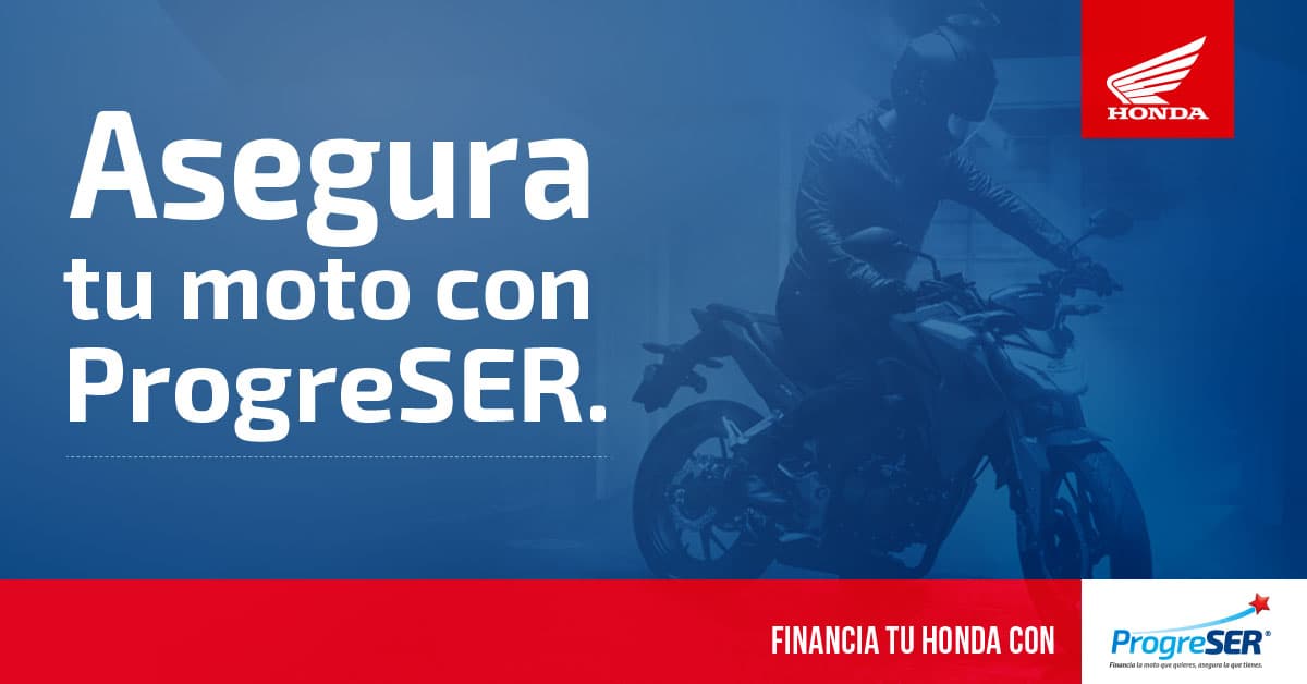 Honda y ProgreSER, una unión para financiar o asegurar tu moto