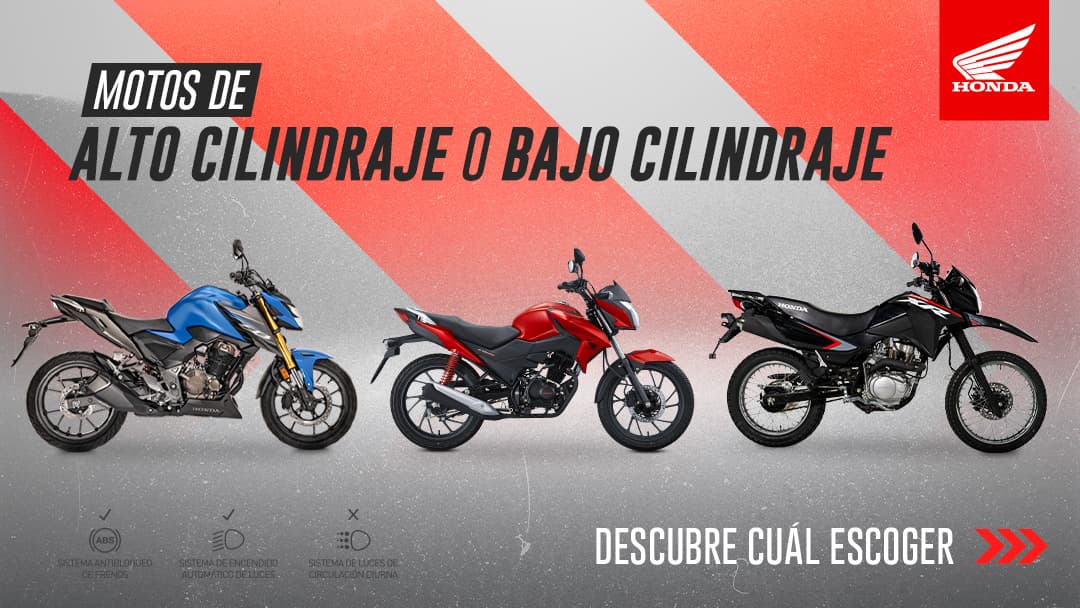¿Motos de alto cilindraje o bajo cilindraje? Descubre cuál escoger