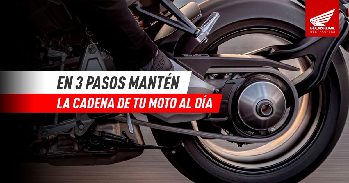 ¿Cómo hacerle mantenimiento a la cadena de tu moto?