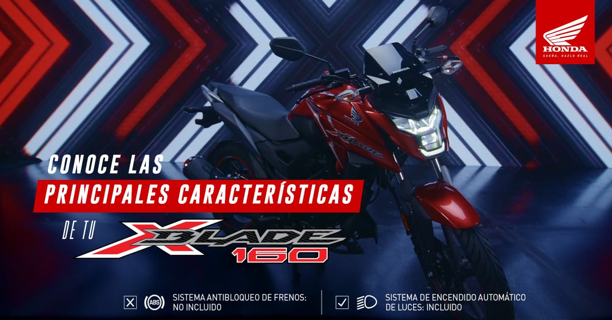 Conoce nuestra Honda X-BLADE 160: principales características