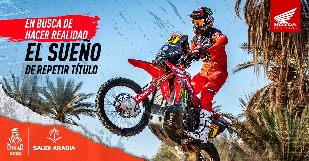 Dakar 2022: conoce a nuestro equipo Monster Energy Honda