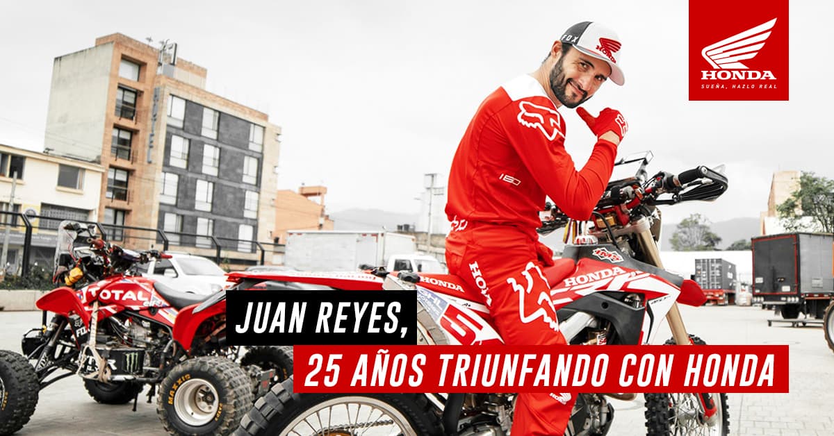 Juan Reyes, 25 años triunfando con Honda