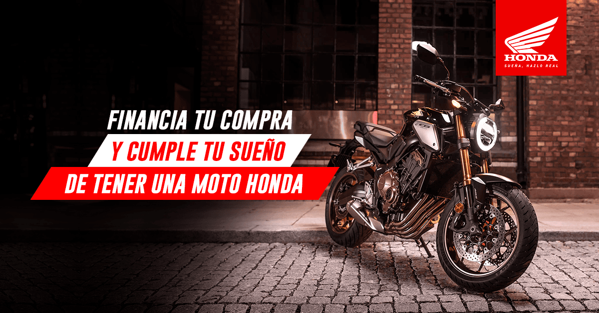 Financia tu compra y cumple tu sueño de tener una moto Honda