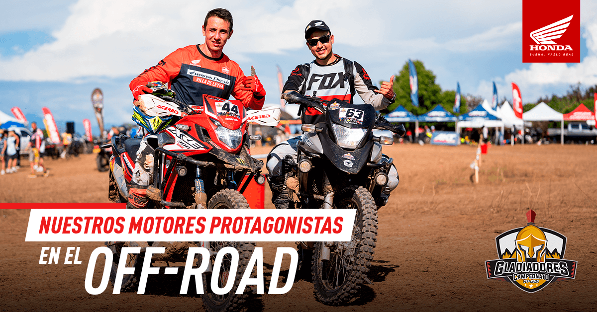 Griegos Honda XR 150L y XR 190L debutó en Gladiadores Off-Road: III Válida