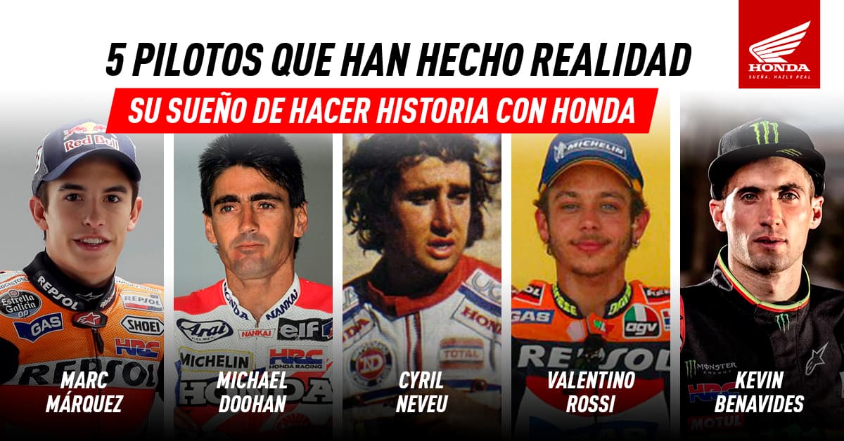 5 Pilotos que han hecho realidad su sueño de hacer historia con Honda