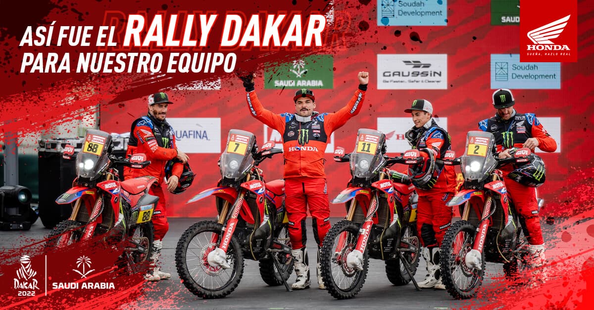Monster Energy Honda Team y un Rally Dakar 2022 inolvidable