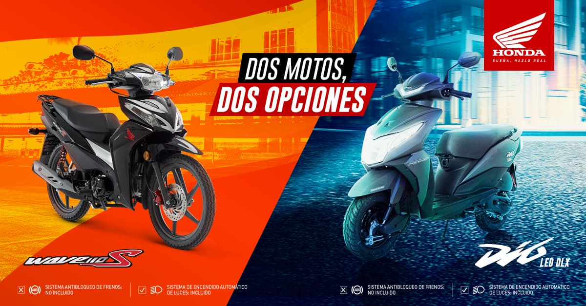 Elige tu primera moto: Wave 110s y DIO LED