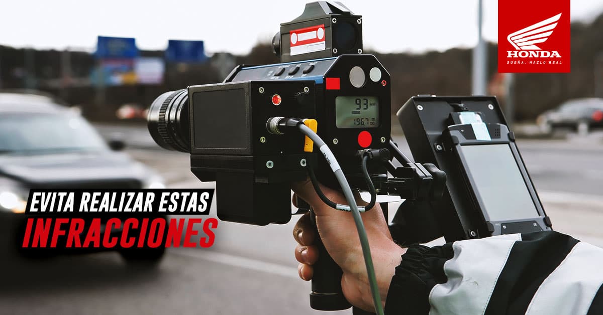 Las infracciones más peligrosas en moto
