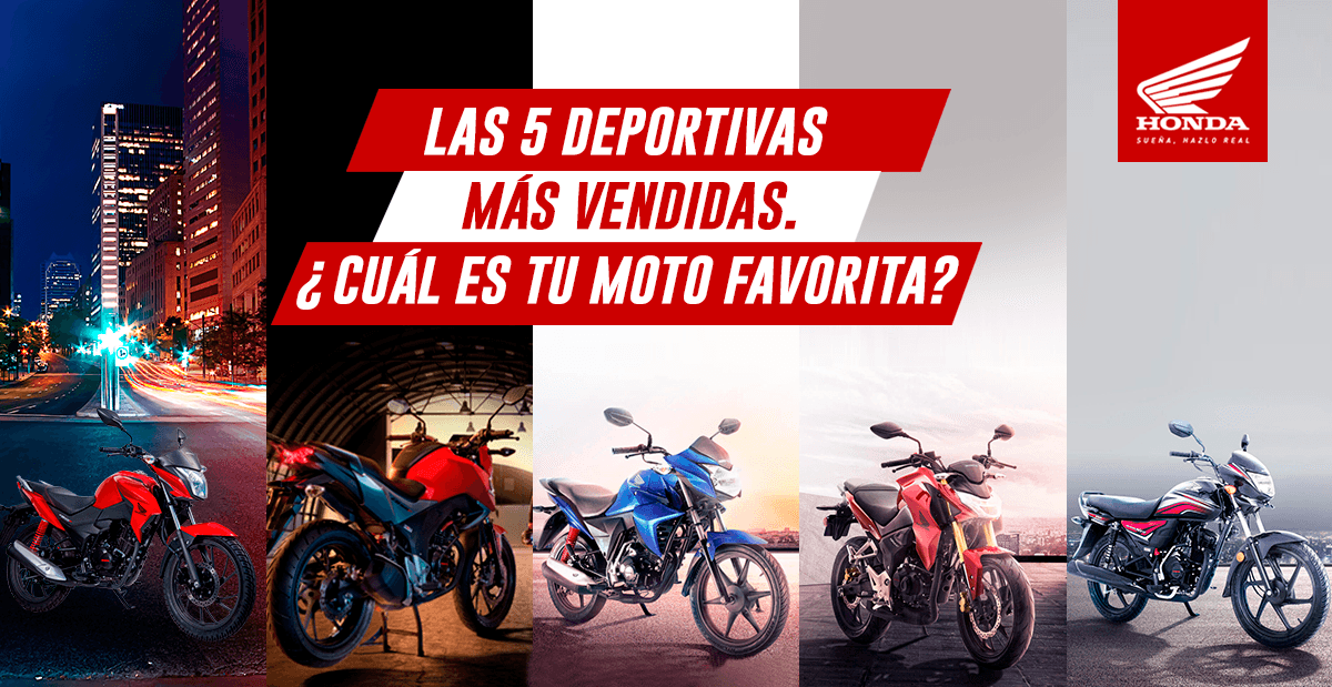 Las 5 motos deportivas más vendidas de Honda en Colombia