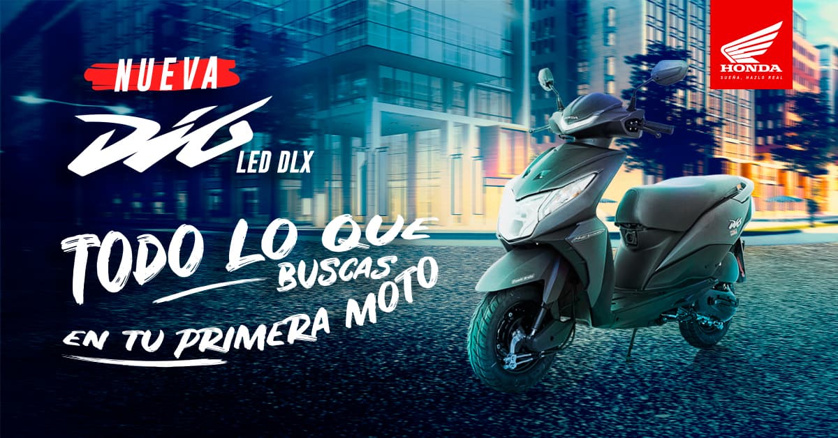 Honda Dio LED, todo lo que buscas en tu primera moto