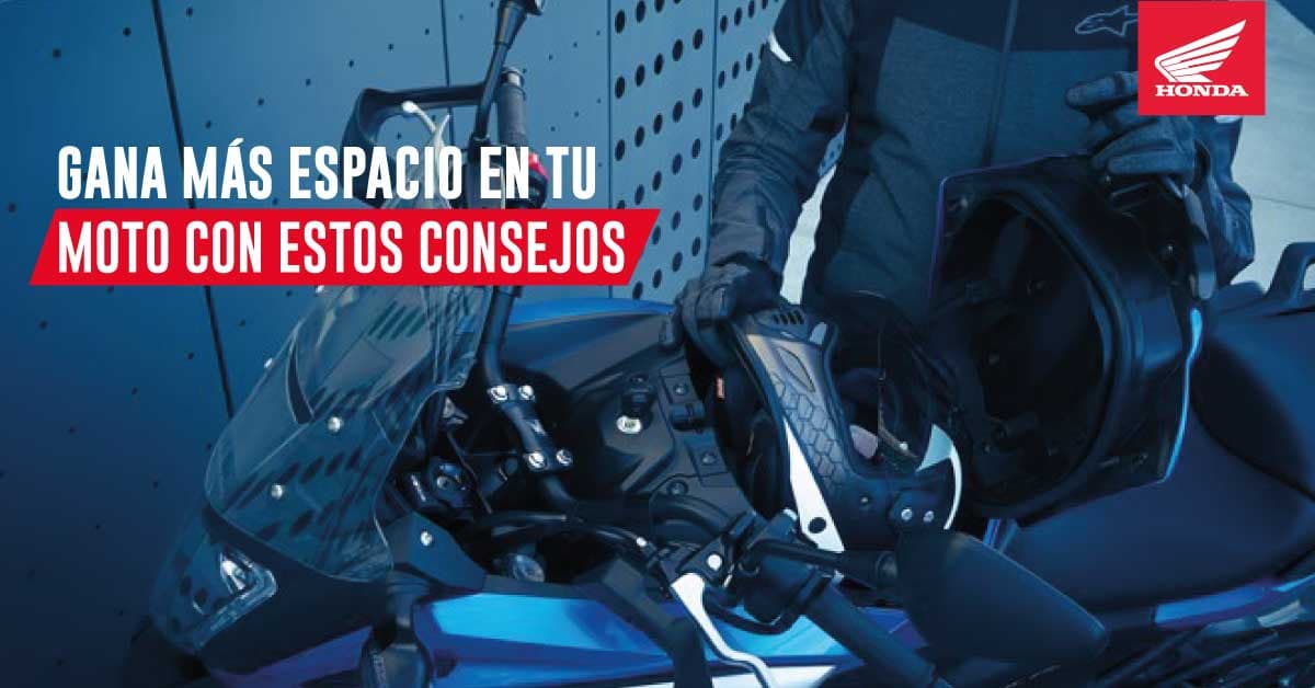 Aprende a ganar más espacio en tu moto con estos sencillos consejos