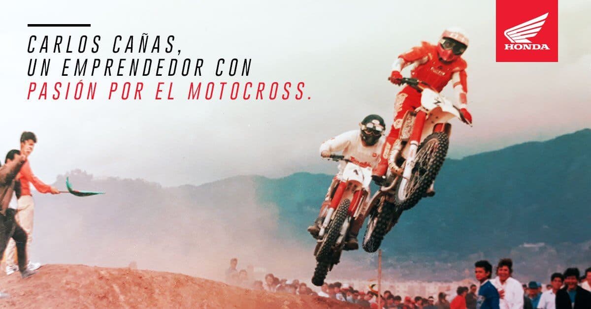 Carlos Cañas, un emprendedor del motocross