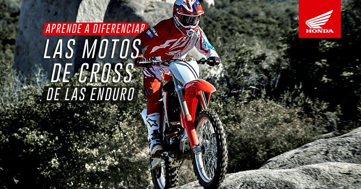 Conoce las diferencias entre las motos de cross y las de enduro