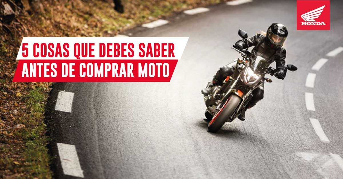 ¿Qué debo saber antes de comprar una moto?