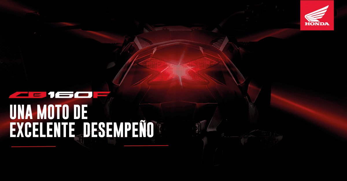 Descubre por qué la CB 160F STD es una moto de excelente desempeño