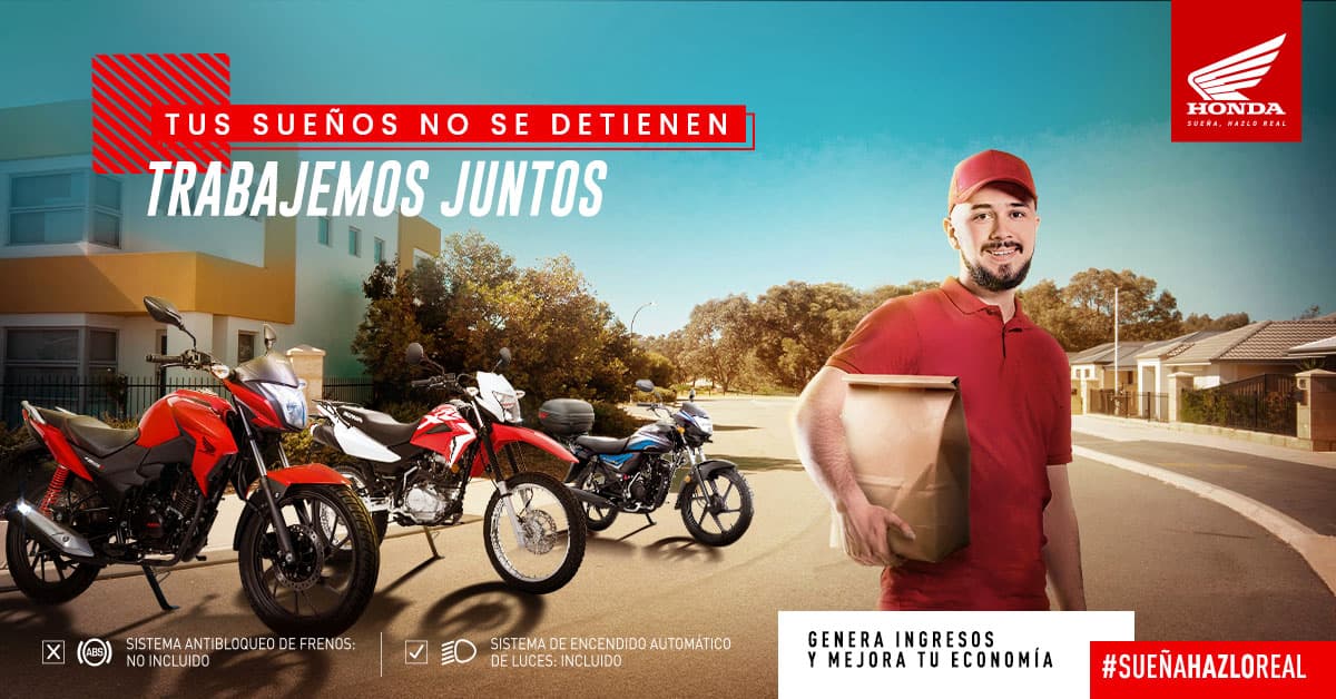 Los sueños se consiguen trabajando. Conoce las motos que te llevarán a conseguirlos