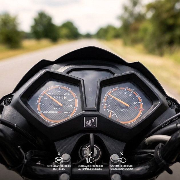 tablero analógico de moto