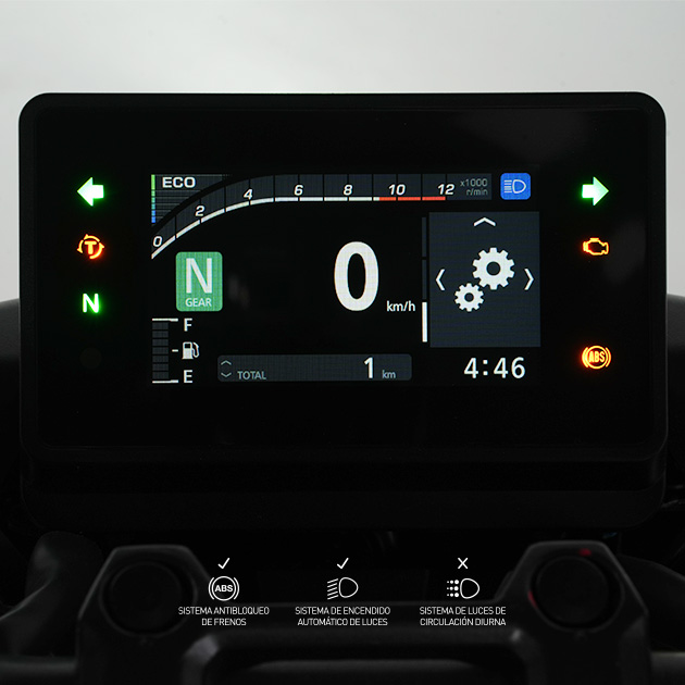 Tablero digital de moto honda
