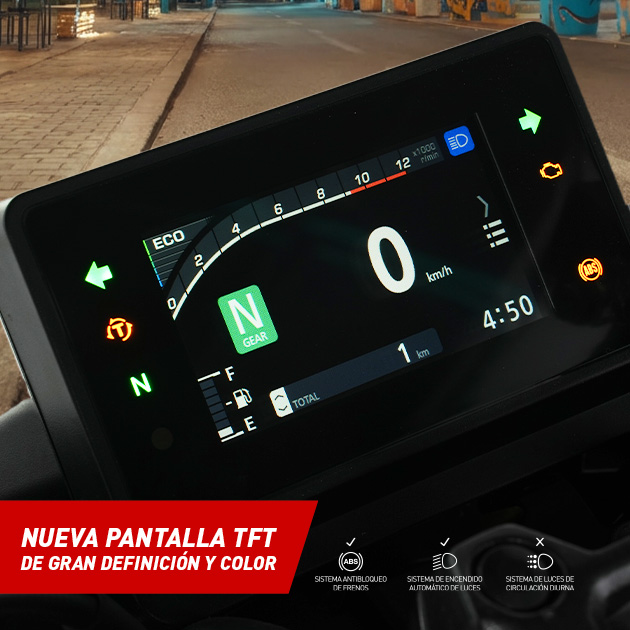 Tablero digital de moto 
