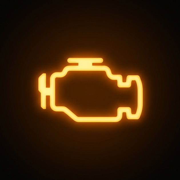 Luz check engine de moto
