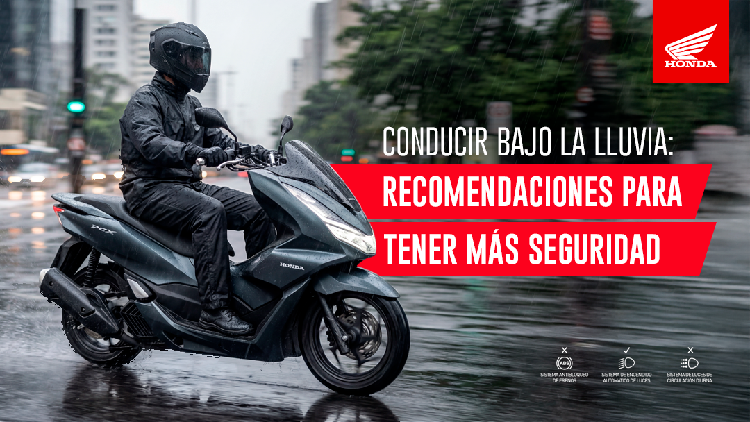 manejar bajo la lluvia en moto 