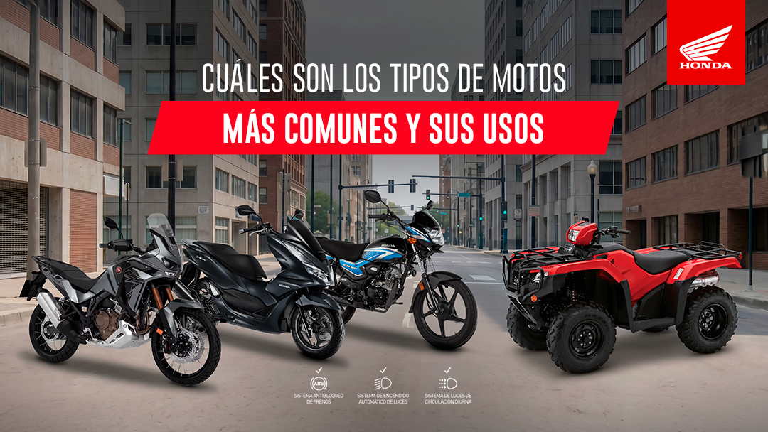 Tipos de motos , moto urbana, moto de aventura, moto automatica, moto deportiva, cuatrimoto