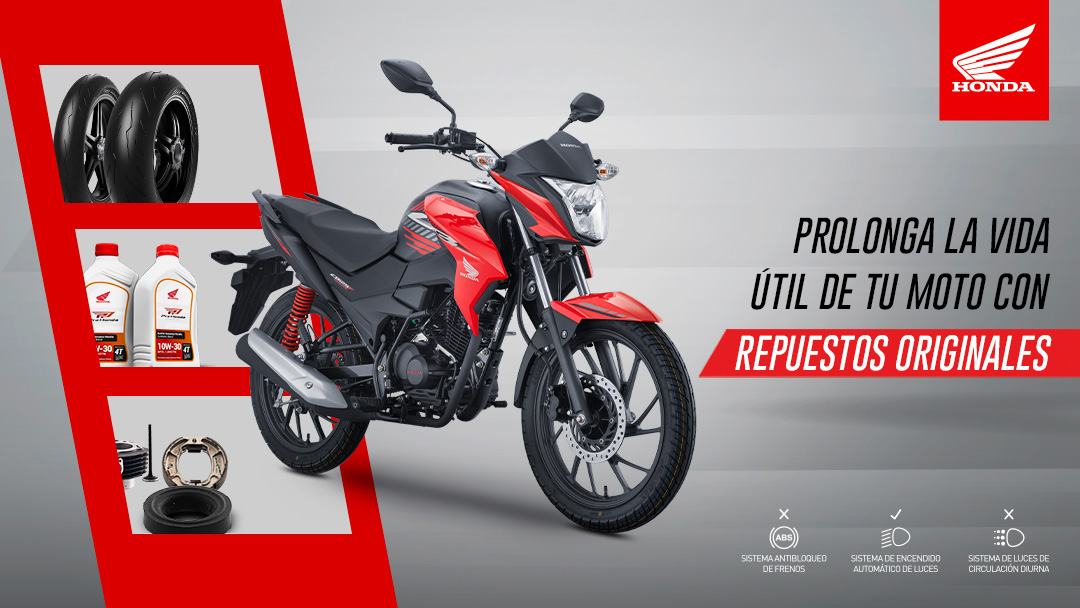 Da lo mejor a tu moto, elige repuestos originales Honda.