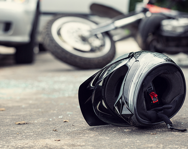 Accidente en moto