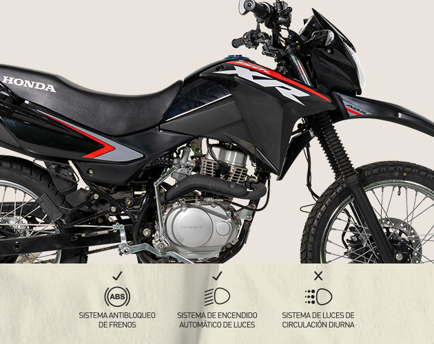 Honda XR150L negra