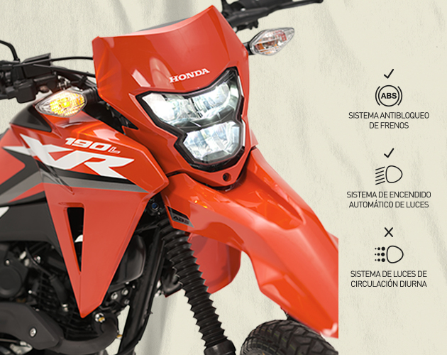Moto Roja todoterreno XR190